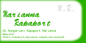 marianna rapaport business card